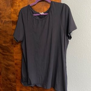 Navy blue T-shirt, long tall, Sally’s